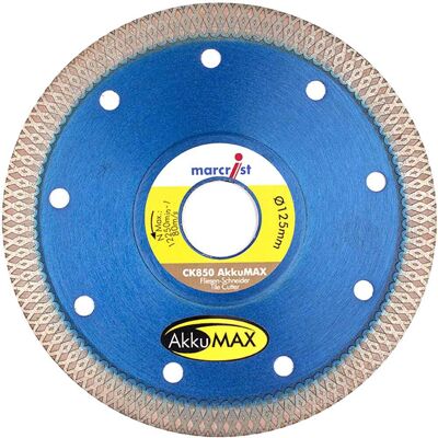 Marcrist - CK850 AkkuMax - 125 mm - 22.23 mm bore - Diamond blade Marcrist - CK850 AkkuMax - 125 mm - 22.23 mm bore - Diamond blade