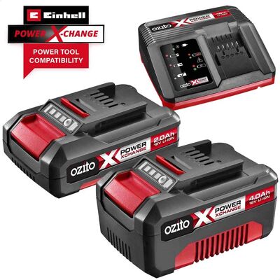 Ozito Genuine PXC 18v Cordless Fast Battery Charger, Li-ion Battery 2ah and Battery 4ah 2ah & 4ah Ozito Genuine PXC 18v Cordless Fast Battery Charger, Li-ion Battery 2ah and Battery 4ah 2ah & 4ah