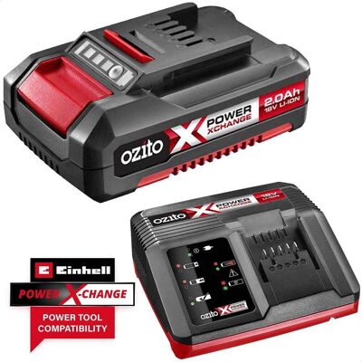 Ozito - PXC 18V - 2Ah - Cordless Battery & Charger Ozito - PXC 18V - 2Ah - Cordless Battery & Charger