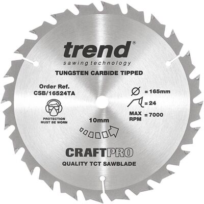 Trend CSB/16524TA - Cordless Thin Kerf Sawblade for Wood Trend CSB/16524TA - Cordless Thin Kerf Sawblade for Wood