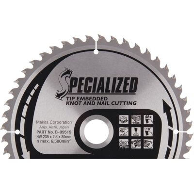 Makita B-09519 - Circular Saw Blade - 235x30mm Z48 Makita B-09519 - Circular Saw Blade - 235x30mm Z48