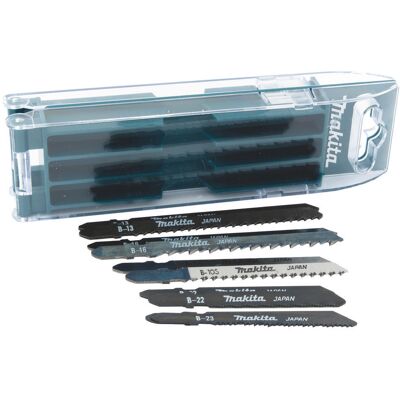 Makita 10 Piece Metal and Wood Cutting Jigsaw Blade Set Makita 10 Piece Metal and Wood Cutting Jigsaw Blade Set