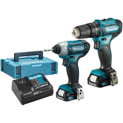 Makita CLX228AJ 12v Max CXT Cordless Combi Drill and Impact Driver Kit 2 x 2ah Li-ion Battery Charger Case Makita CLX228AJ 12v Max CXT Cordless Combi Drill and Impact Driver Kit 2 x 2ah Li-ion Battery Charger Case