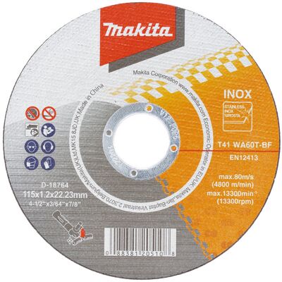 Makita Thin Metal Cutting Disc Bulk Pack 115mm Pack of 100 Makita Thin Metal Cutting Disc Bulk Pack 115mm Pack of 100