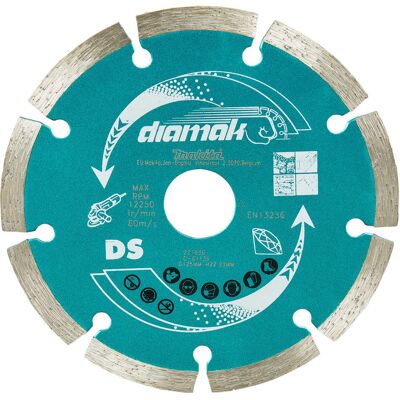 Makita Diamak Diamond Segmented Rim Cutting Disc 125mm Makita Diamak Diamond Segmented Rim Cutting Disc 125mm
