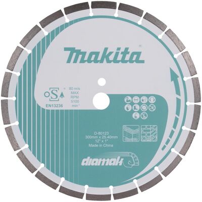 Makita DIAMAK Segmented Diamond Cutting Disc 300mm 3mm 25.4mm Makita DIAMAK Segmented Diamond Cutting Disc 300mm 3mm 25.4mm