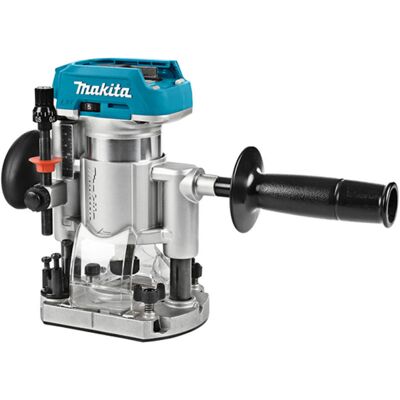 Makita DRT50 18v LXT Cordless Brushless Plunge Router and Trimmer Kit No Batteries No Battery Charger Case & Accessories Makita DRT50 18v LXT Cordless Brushless Plunge Router and Trimmer Kit No Batteries No Battery Charger Case & Accessories