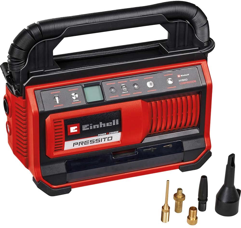 Einhell PRESSITO 18/25 18v Cordless or Mains Air Compressor and Inflator No Batteries No Battery Charger