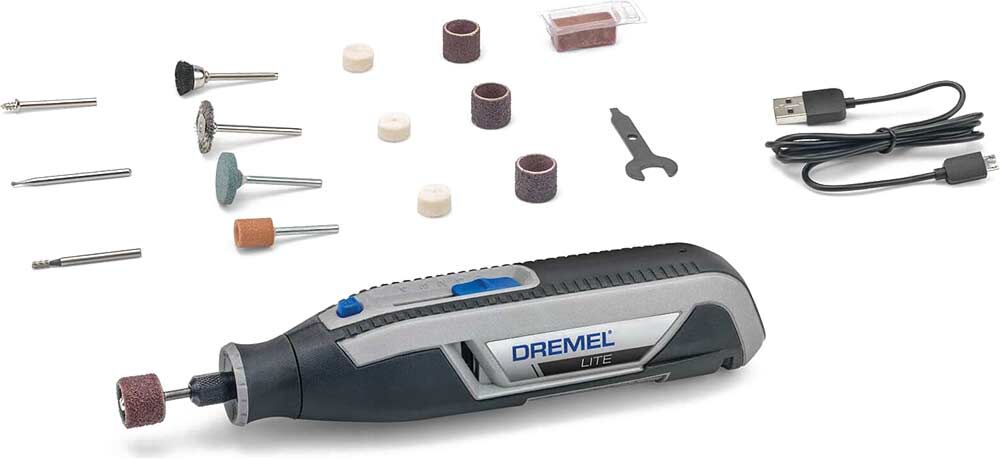Dremel 7760 3.6v Cordless Rotary Multi Tool 15 Accessory Kit 1 x 2ah Integrated Li-ion Battery Charger No Case