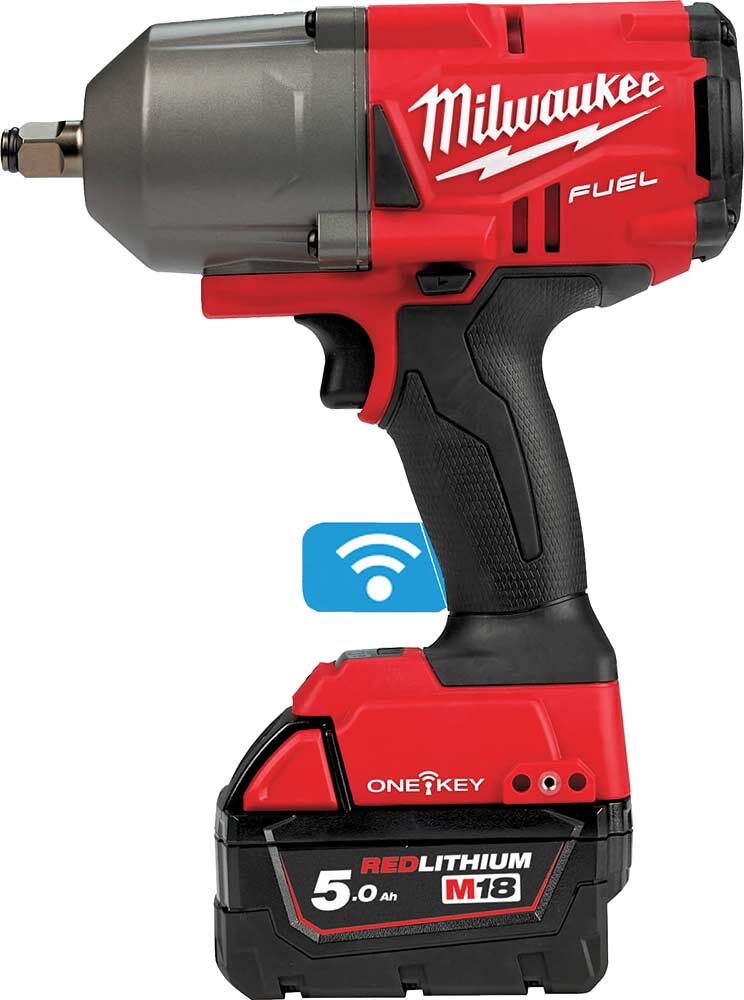 Milwaukee M18 ONEFHIWF12 Fuel 18v Cordless Brushless 1/2" Drive Impact Wrench 2 x 5ah Li-ion Battery Charger Case