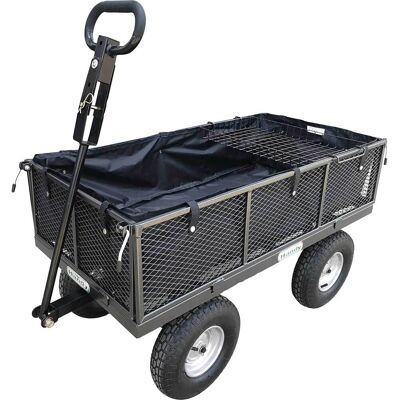 Handy THDLGT Large Steel Garden Trolley with Liner, Tray and Punctureless Wheels 400Kg Handy THDLGT Large Steel Garden Trolley with Liner, Tray and Punctureless Wheels 400Kg