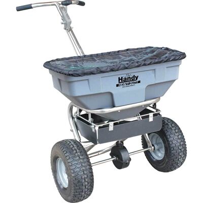 Handy THS125SALTHDUTY Stainless Steel Heavy Duty Push Feed, Grass and Salt Broadcast Spreader 57Kg Handy THS125SALTHDUTY Stainless Steel Heavy Duty Push Feed, Grass and Salt Broadcast Spreader 57Kg
