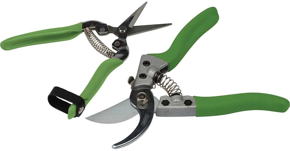 Draper 2 Piece Bypass Pruner and Flower Shear Set