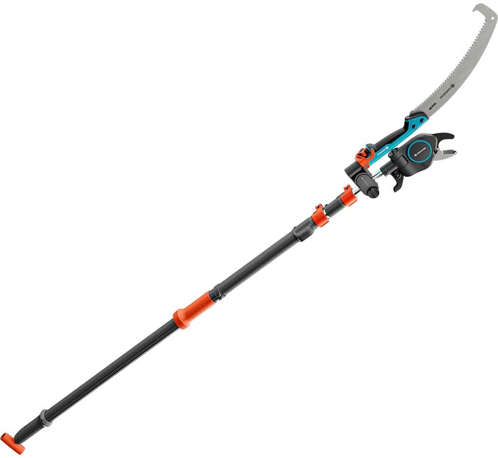 Gardena STARCUT PRO L Bypass Telescopic Tree Pruner and Loppers with Saw 4m