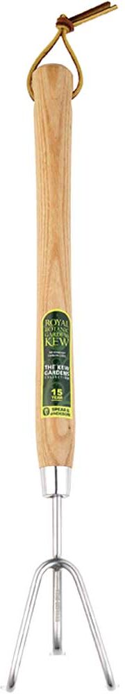 Kew Gardens Stainless Steel 3 Prong Cultivator