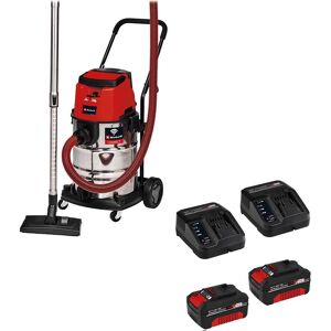 Einhell TP-VC 36/30 S Auto 36v Cordless Wet and Dry Vacuum Cleaner 30L 2 x 4ah Li-ion Twin or Dual Battery Charger Einhell TP-VC 36/30 S Auto 36v Cordless Wet and Dry Vacuum Cleaner 30L 2 x 4ah Li-ion Twin or Dual Battery Charger