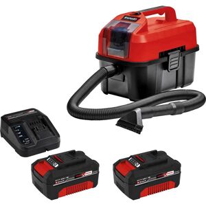 Einhell TE-VC 18/10 Li 18v Cordless Mini Wet and Dry Vacuum Cleaner 10L 2 x 4ah Li-ion Battery Charger No Case Einhell TE-VC 18/10 Li 18v Cordless Mini Wet and Dry Vacuum Cleaner 10L 2 x 4ah Li-ion Battery Charger No Case