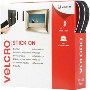 Velcro® Brand Velcro Stick On Tape Black 20mm 10m Pack of 1