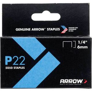 Arrow P22 Staples 6mm Pack of 5000 Arrow P22 Staples 6mm Pack of 5000