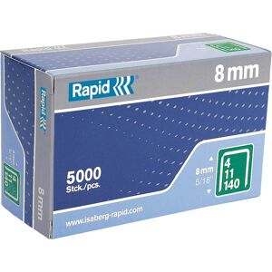 Rapid Type 140 Galvanised Staples 8mm Pack of 5000 Rapid Type 140 Galvanised Staples 8mm Pack of 5000