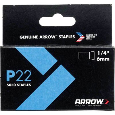 Arrow P22 Staples 6mm Pack of 5000 Arrow P22 Staples 6mm Pack of 5000
