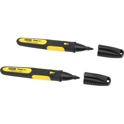 Stanley Black Fine Tip Marker Pens Pack of 2 Stanley Black Fine Tip Marker Pens Pack of 2
