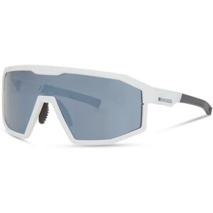 Madison Enigma Sunglasses 3 Lens Pack - Gloss White Frame / Silver Mirror / Amber / Clear Lens