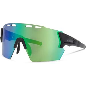 Madison Stealth II Sunglasses - Matt Dark Grey Frame / Green Mirror Lens