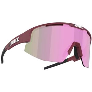 Bliz Matrix Sunglasses - Burgundy Frame / Brown with Rose Multi Lens