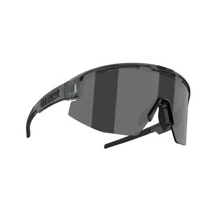 Bliz Matrix Sunglasses - Crystal Black Frame / Smoke with Silver Mirror Lens