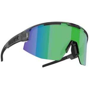 Bliz Matrix Sunglasses - Crystal Black Frame / Brown with Green Multi Lens