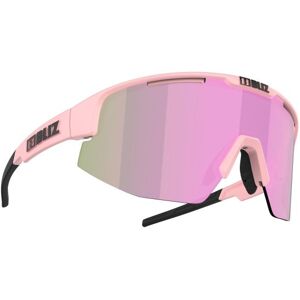 Bliz Matrix Sunglasses - Matt Powder Pink Frame / Brown with Rose Multi Lens