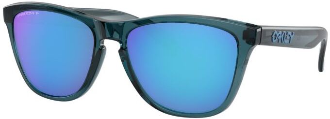 Oakley Frogskins Sunglasses - Crystal Black Frame / Prizm Sapphire Polarized Lens