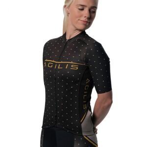 Agilis Female Short Sleeve Jersey - M, Black / Gold