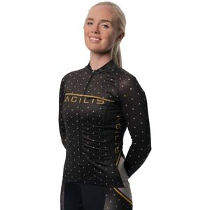 Agilis Female Long Sleeve Jersey - M, Black / Gold