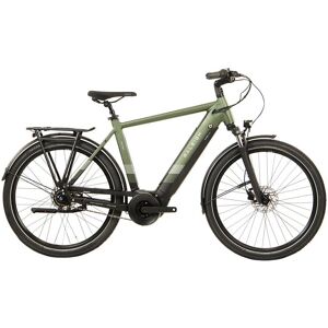 Raleigh Centros Crossbar Hub Hybrid e-Bike - 2023 - Khaki Green, Medium