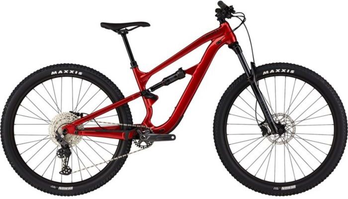 Cannondale Habit 4 Full Suspension Mountain Bike - 2024 - Candy Red, Large