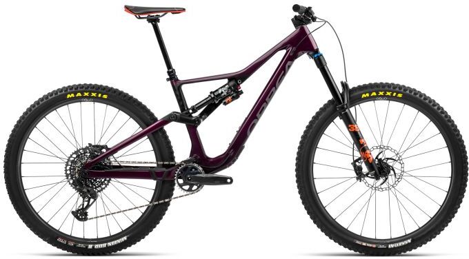 Orbea Rallon M10 Full Suspension Mountain Bike - 2023 - Medium, Metallic Mulberry Gloss Matt