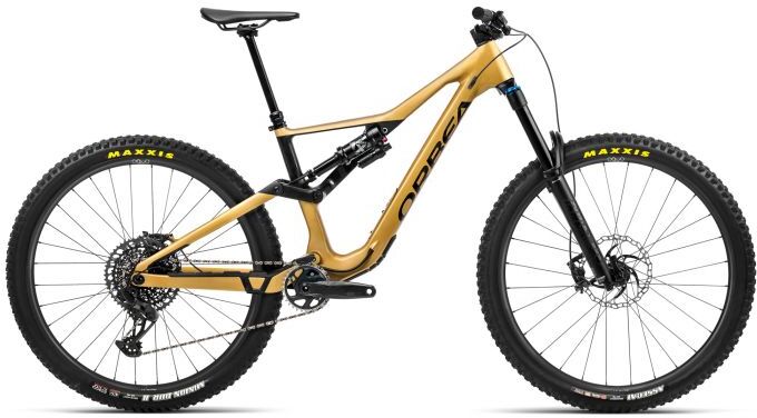 Orbea Rallon M10 Full Suspension Mountain Bike - 2023 - L, Golden Sand - Black Matt