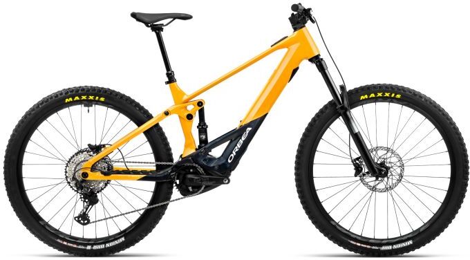 Orbea Wild H30 Full Suspension e-Bike - 2023 - X-Large, Corn Yellow Metallic-Night Black Gloss