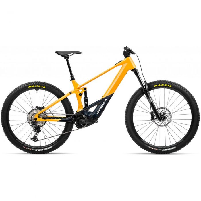 Orbea Wild H20 Full Suspension e-Bike - 2023 - Corn Yellow Metallic Midnight Black Gloss, Large