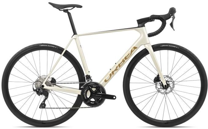 Orbea Orca M30 Road Bike - 2024 - Ivory White-Burgundy (Gloss)-Vulcano (Matt), 53cm