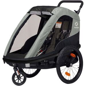 Hamax Avenida Twin Child Bike Trailer - Olive Green