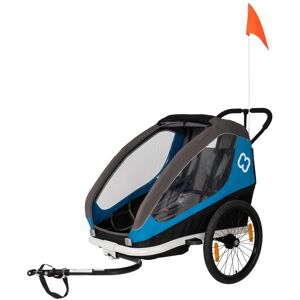 Hamax Traveller Twin Child Bike Trailer - Blue / Grey