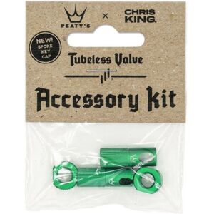 Peaty's x Chris King MK2 Tubeless Valve Accessory Kit - Emerald