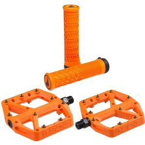 SDG Comp Pedals & Thrice Grips - Orange, 31mm