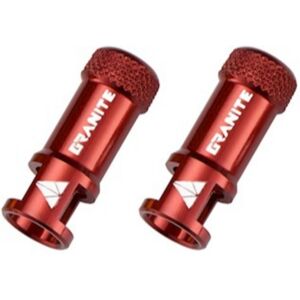 Granite Design Juicy Nipple Valve Cap with Core Removal Tool - Red Granite Design Juicy Nipple Valve Cap with Core Removal Tool - Red