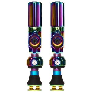 Muc-Off Big Bore Tubeless Valves - Hybrid, Small, Iridescent Muc-Off Big Bore Tubeless Valves - Hybrid, Small, Iridescent