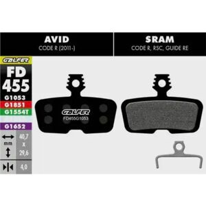 Galfer Avid Code R Bike Brake Pads - Standard Durable Power Galfer Avid Code R Bike Brake Pads - Standard Durable Power