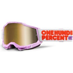 100% Accuri 2 Yellow Fluo Goggles - Silver Mirror Lens 100% Accuri 2 Yellow Fluo Goggles - Silver Mirror Lens